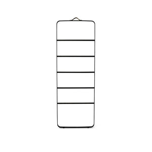 Towel Ladder Black/Dark Oak-Shelving + Storage-Audo-vancouver special