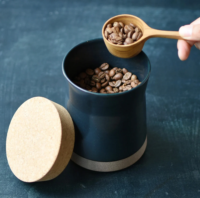 KINTO Kinto Ceramic Lab canister, 650 ml Black