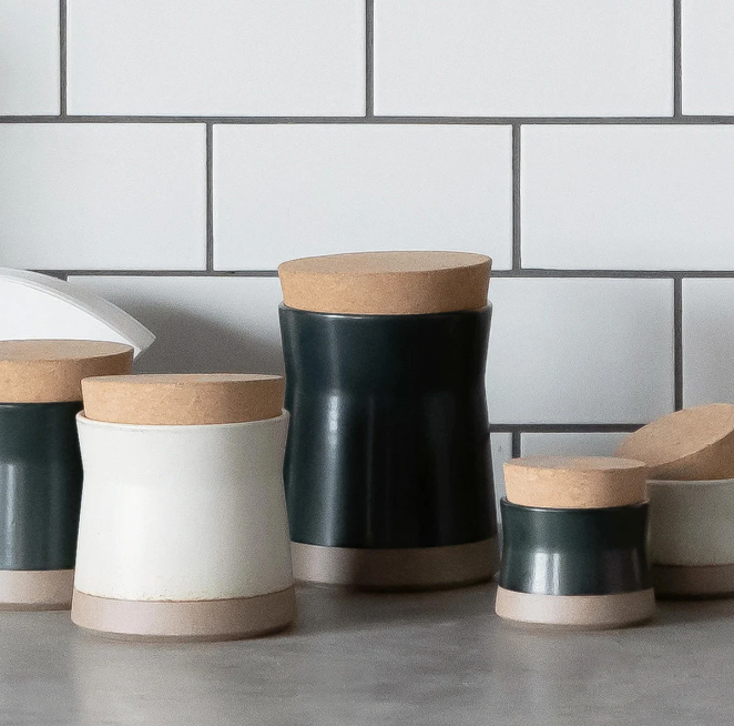 KINTO Kinto Ceramic Lab canister, 650 ml Black