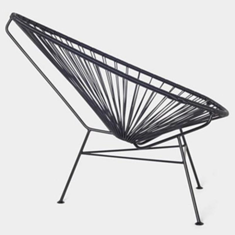 Innit Acapulco Chair, Grey Cord/ Black Frame