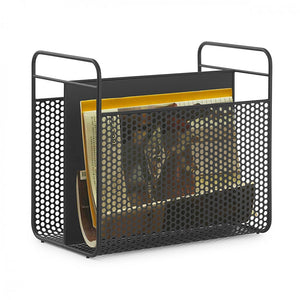 Analog Magazine Rack, Black