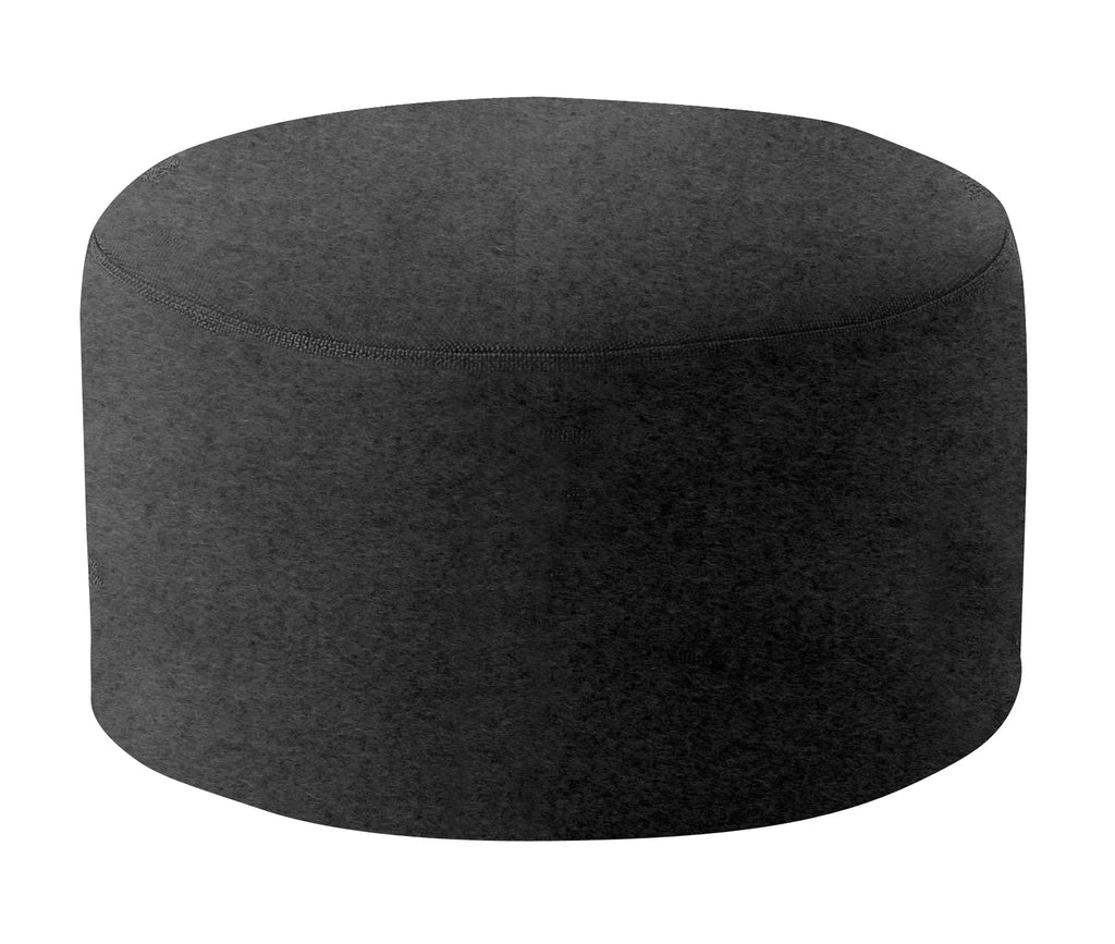 DRUMS, pouf large 60 x 30 cm, medium felt grey 623