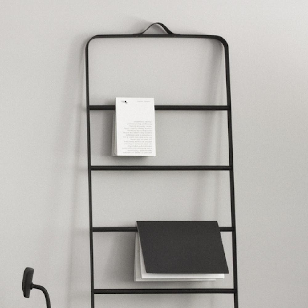 Audo Towel Ladder Black/Dark Oak Vancouver Special