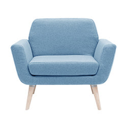 Scope chair, Light Blue Felt 858