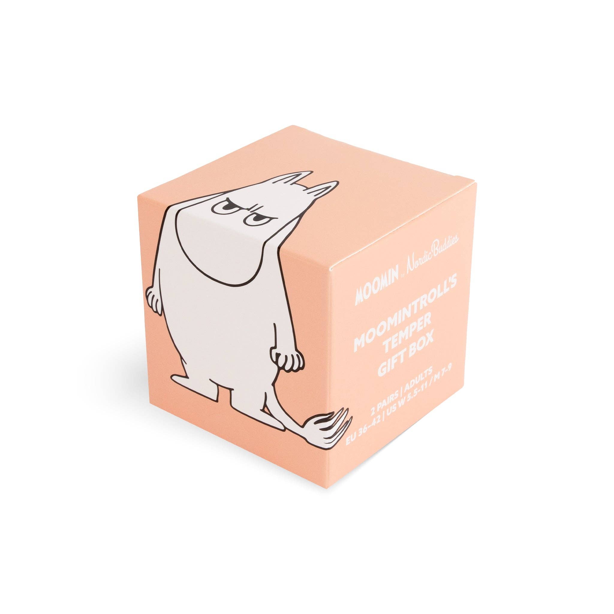 Moomintroll's Socks Gift Box Women: 36-42, lilac/orange