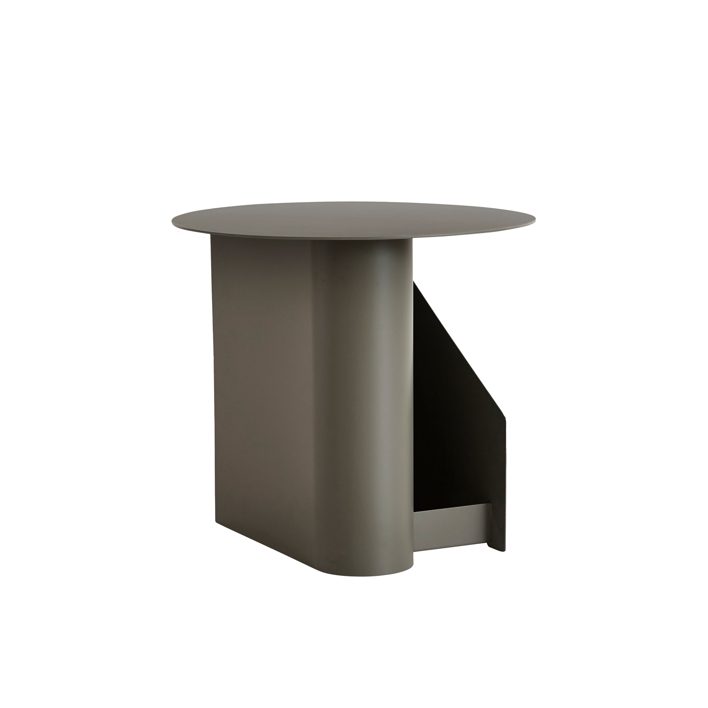 Sentrum Side Table, Dusty Green, painted metal