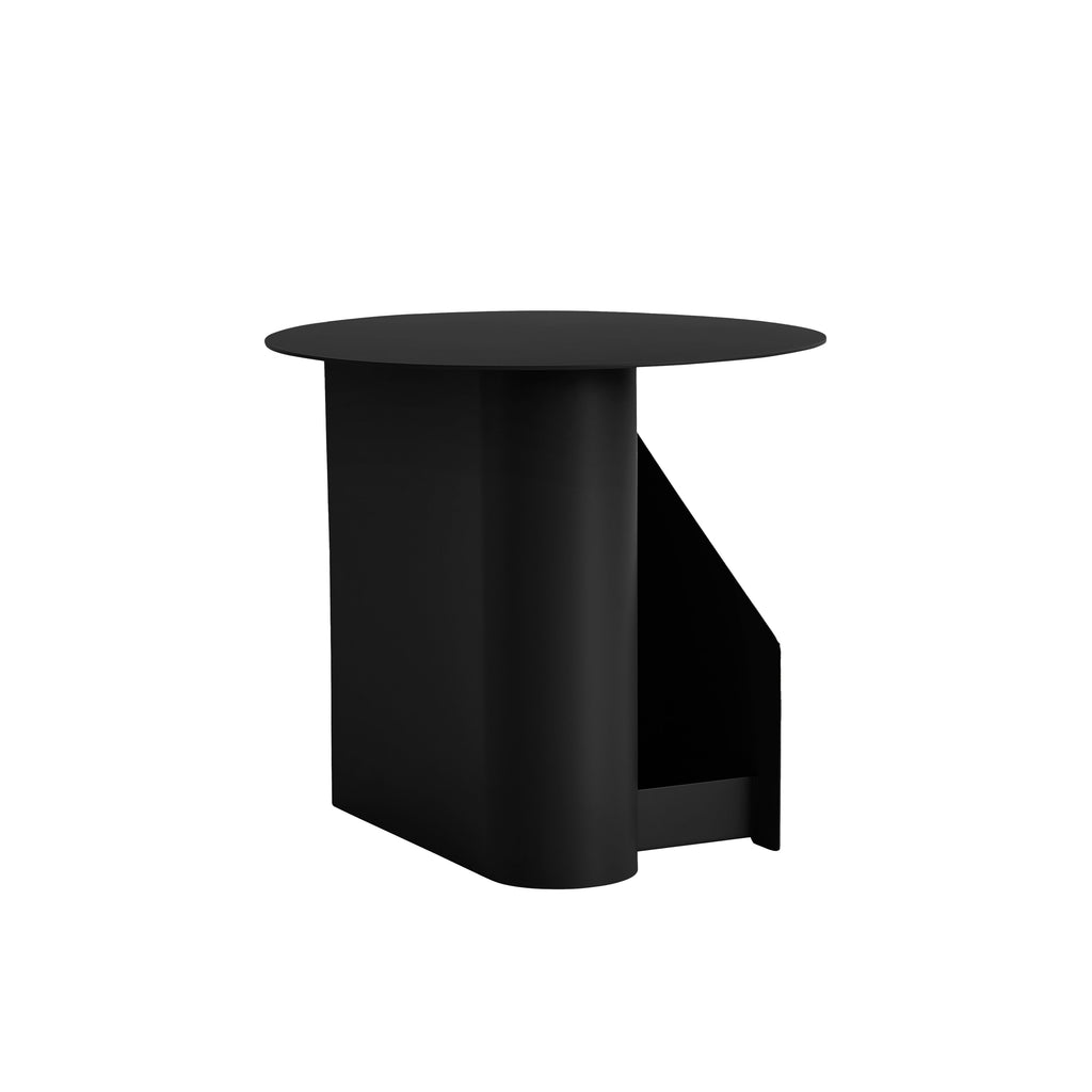 Sentrum Side Table, Black painted metal