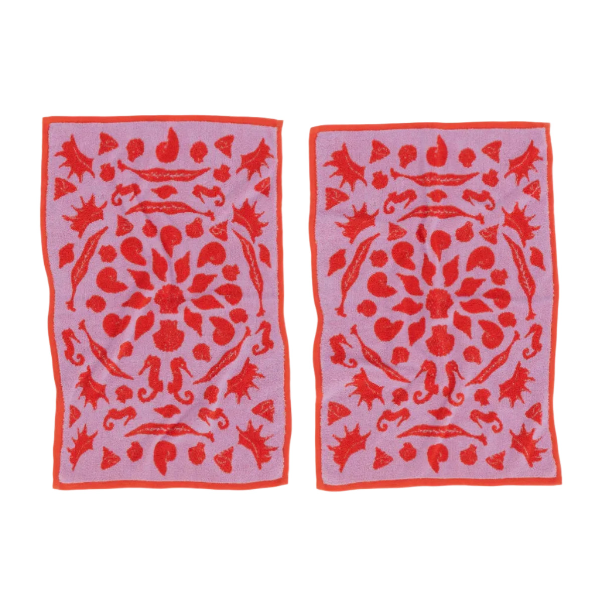 Hand Towel Set of 2 - Sea Shells