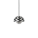 Flowerpot Pendant VP10, B/W, Pattern