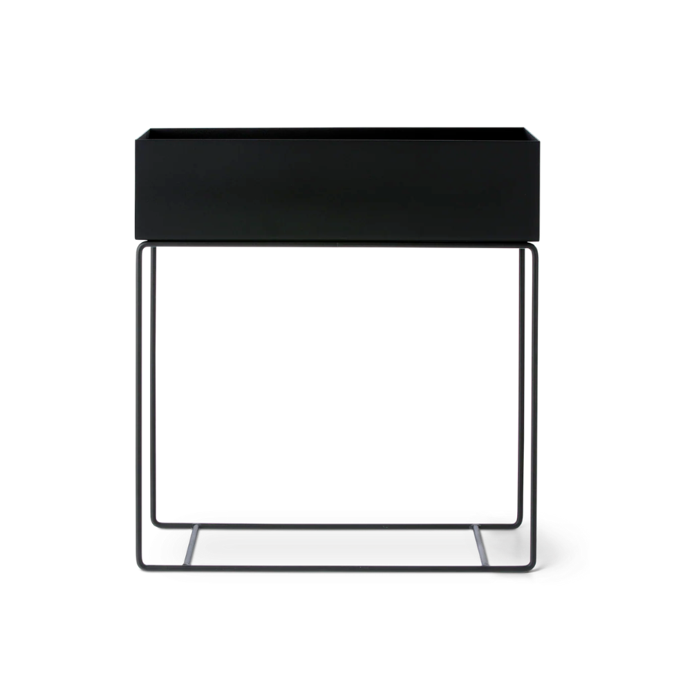 Plant Box, Rectangle, Black