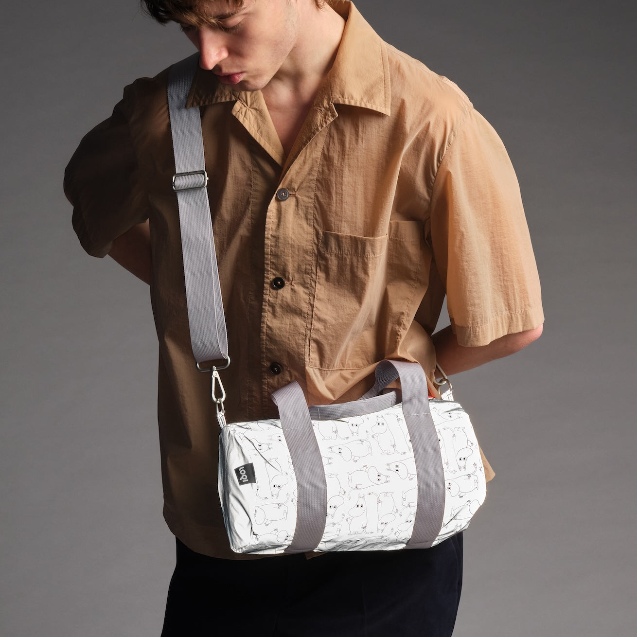 Moomin Reflective Pattern Medium Weekender Bag