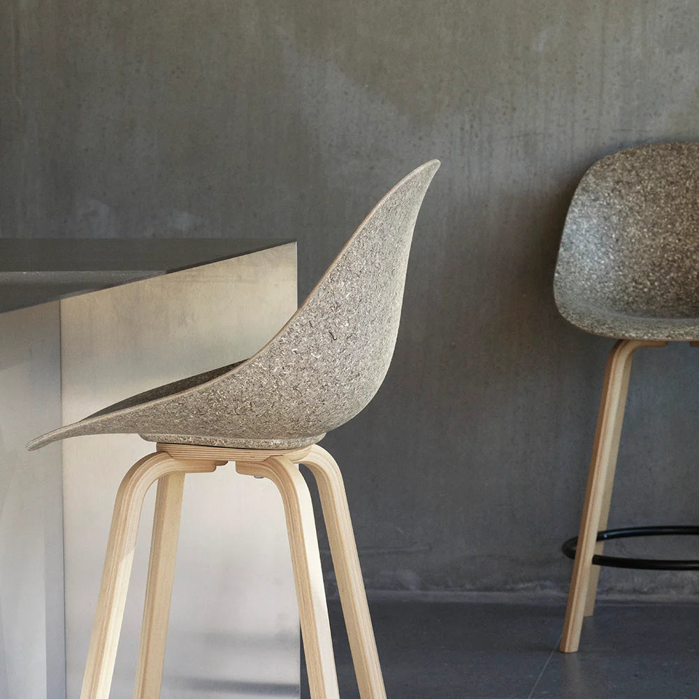 Mat Chair, Hemp, Cream Metal Legs