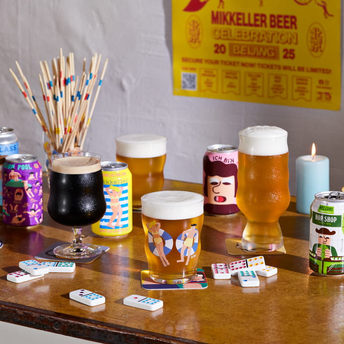 Mikkeller Pint Beer Glass 13.5 oz Clear 2026