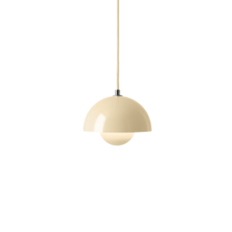 Flowerpot Pendant VP10, Ivory