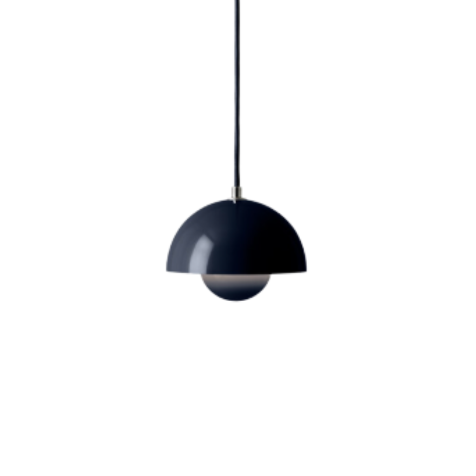Flowerpot Pendant VP10, Steel Blue