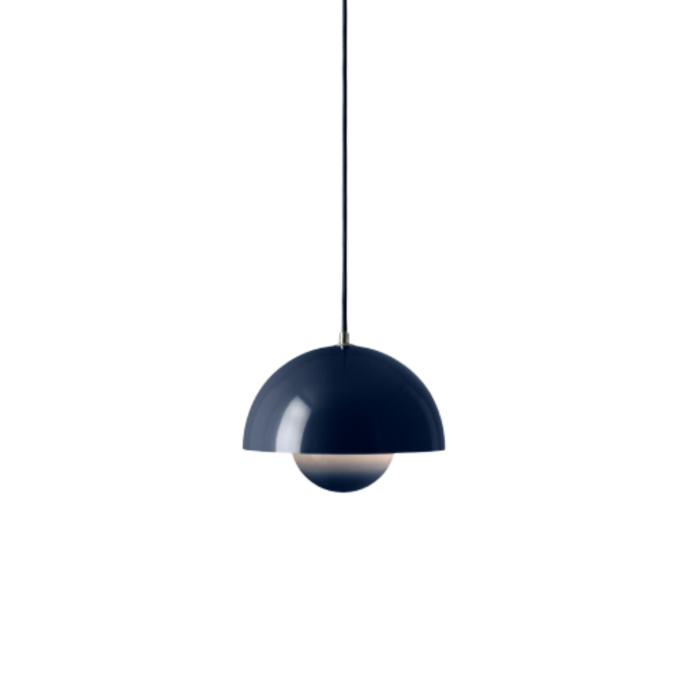 Flowerpot Pendant VP1, Steel Blue