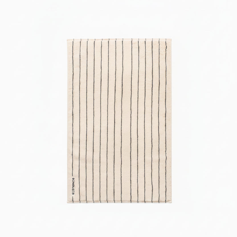 Naram Bath Mat, Creme/Ink