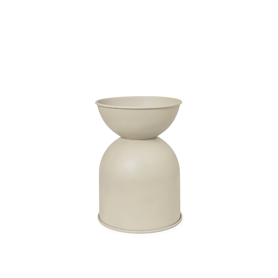 Hourglass Pot Small, Cashmere