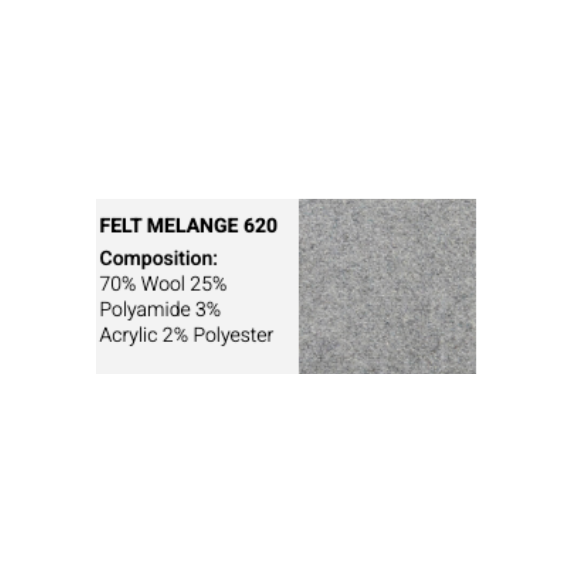 BINNING /LOTUS, Footstool, Light Grey 620,  Felt
