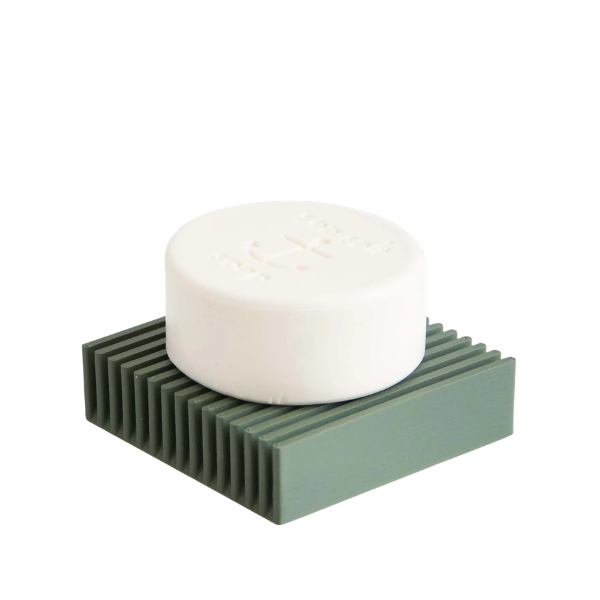Douglas Soap Tray, Olive Green / Square