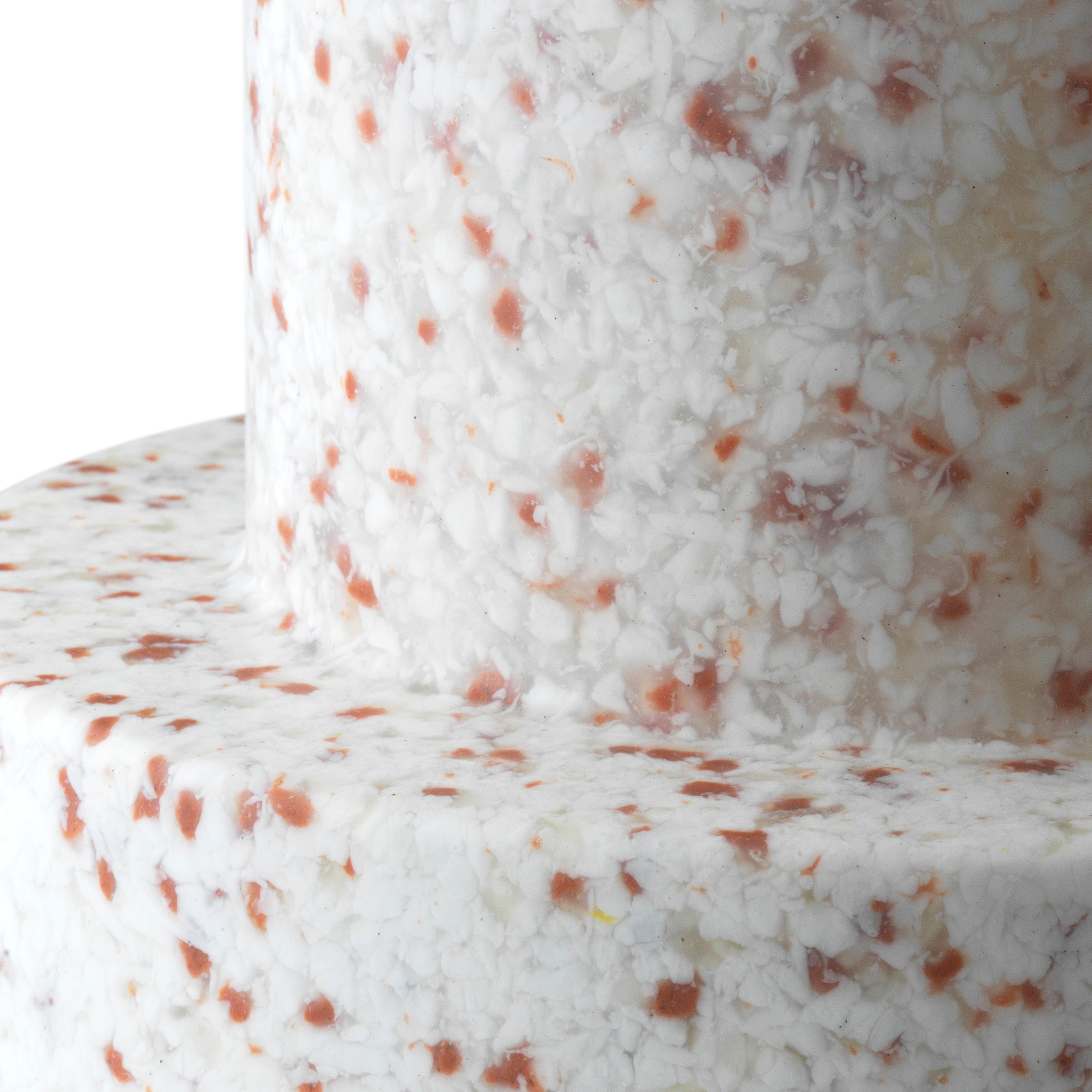 Bit Stool, White/Red