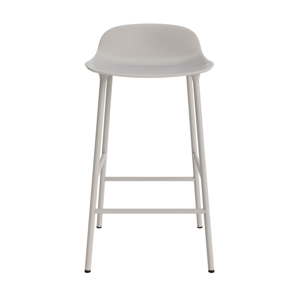 Form Stool 65 cm Grey/Grey metal base