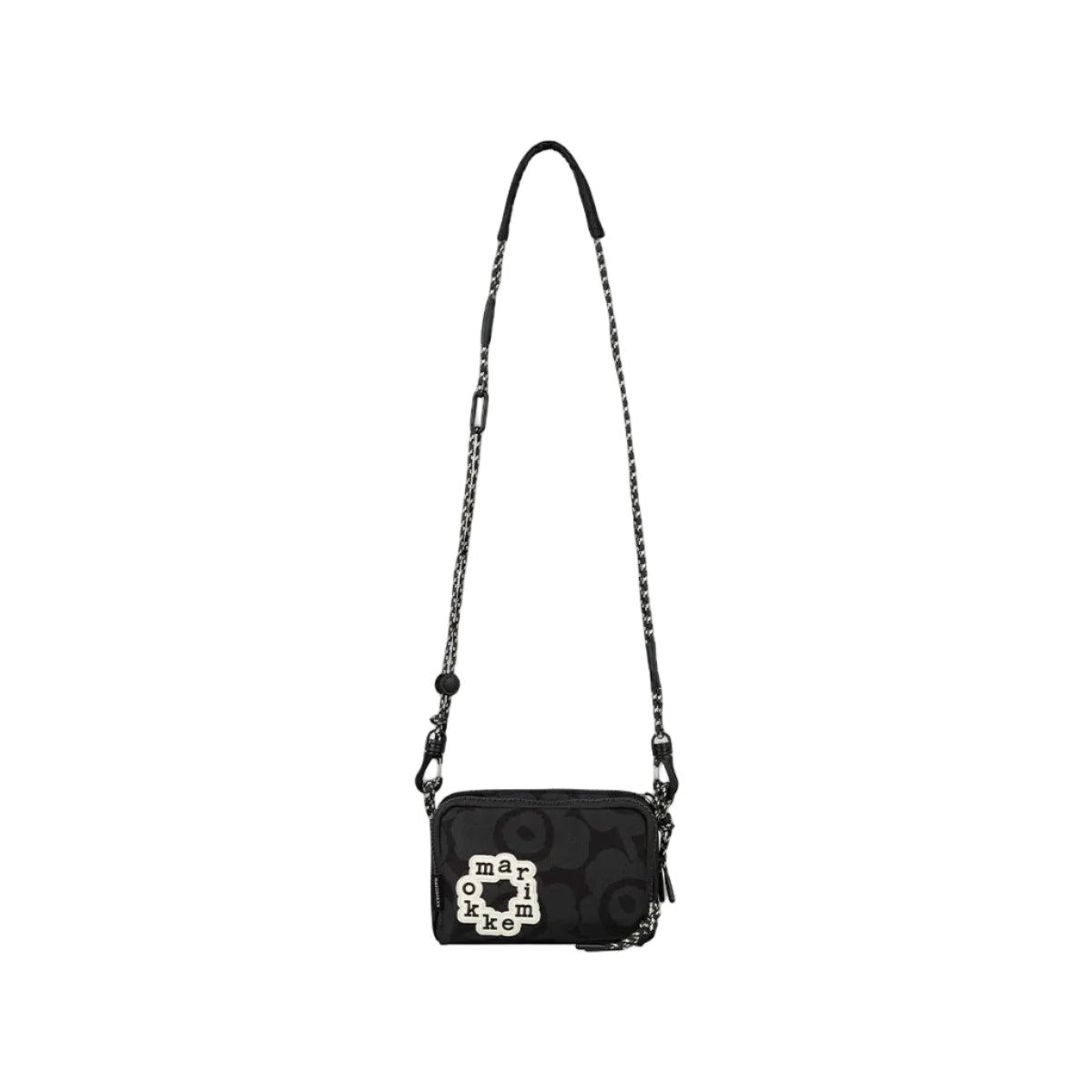 Marimekko unikko shoulder bag, black