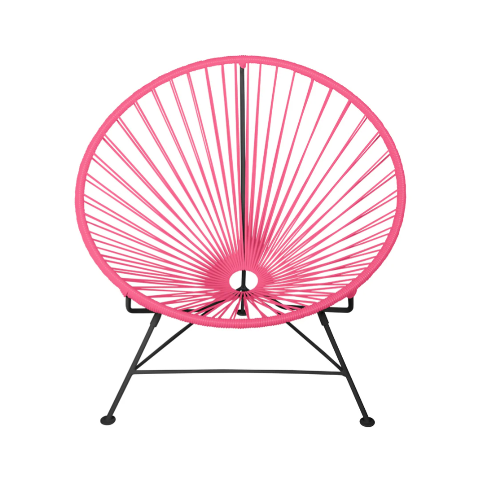 Condesa Chair, Pink Cord / Black Frame