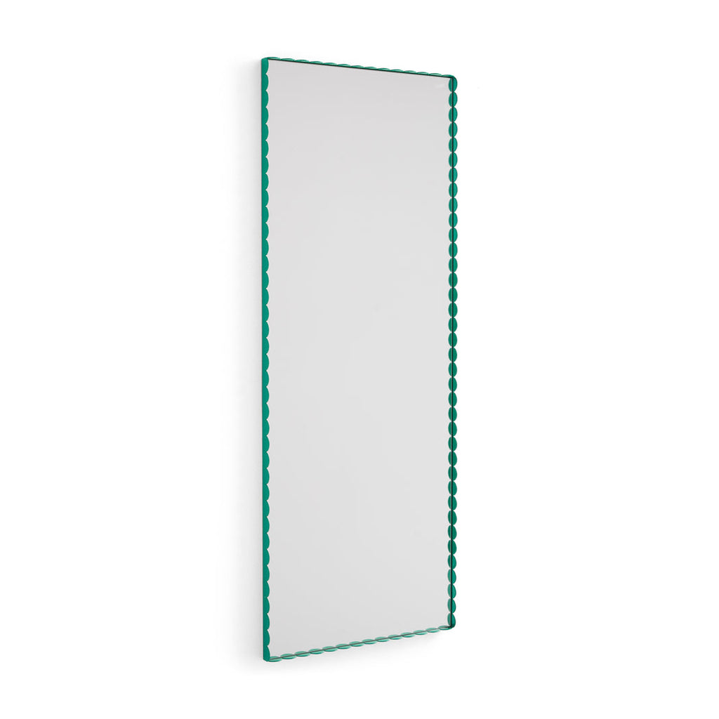 Arcs mirror, Rectangle Green, Medium