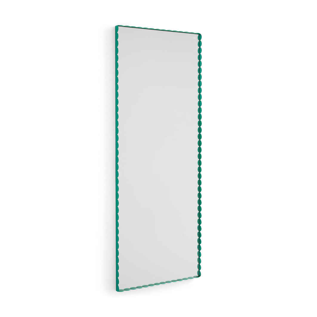 Arcs mirror, Rectangle Green, Medium