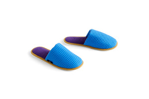 waffle slippers, blue