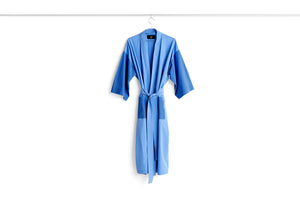 waffle bathrobes, dusty blue multi