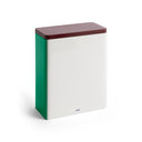Tin Container, XL, Off-White/Burgundy/Green