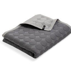 mega dot quilt, dark grey  W260 x L260 cm