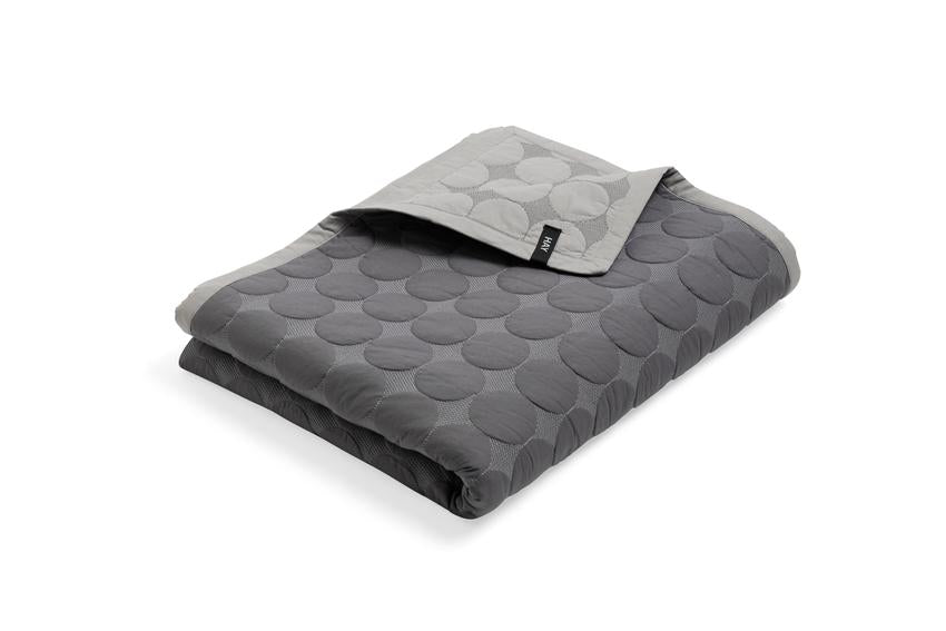 Mega Dot Quilt, Dark Grey W235 x L245 cm