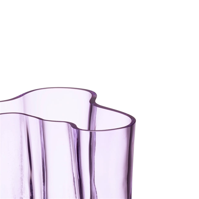 Aalto Vase 5.5", Light Lilac, Wood Mold