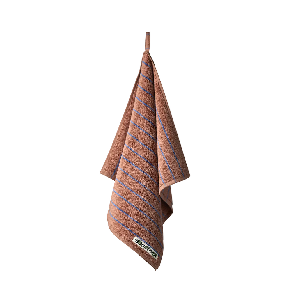 Naram Hand Towel, Camel/Ultramarine