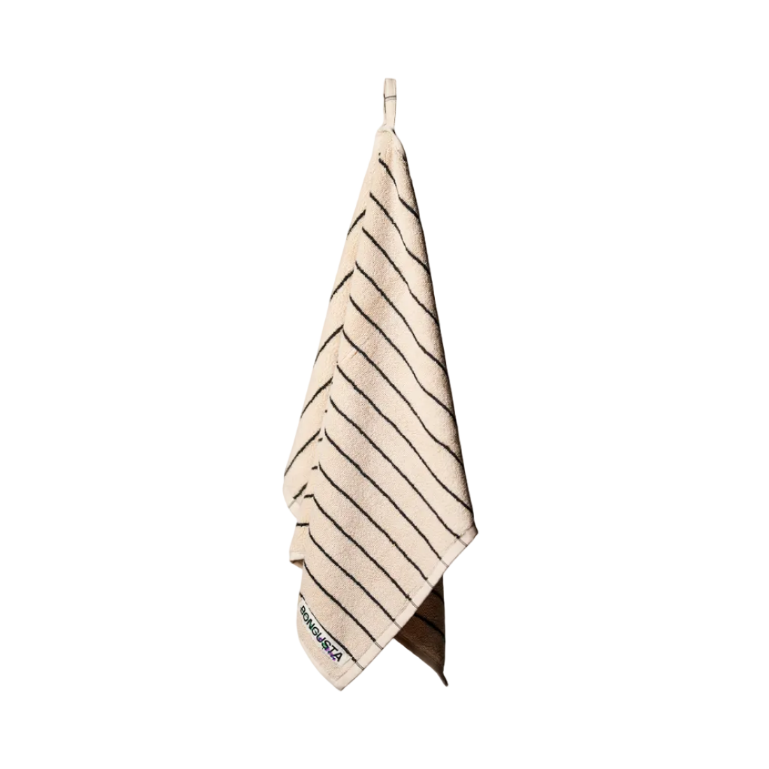 Naram Guest Towel, Creme/Ink