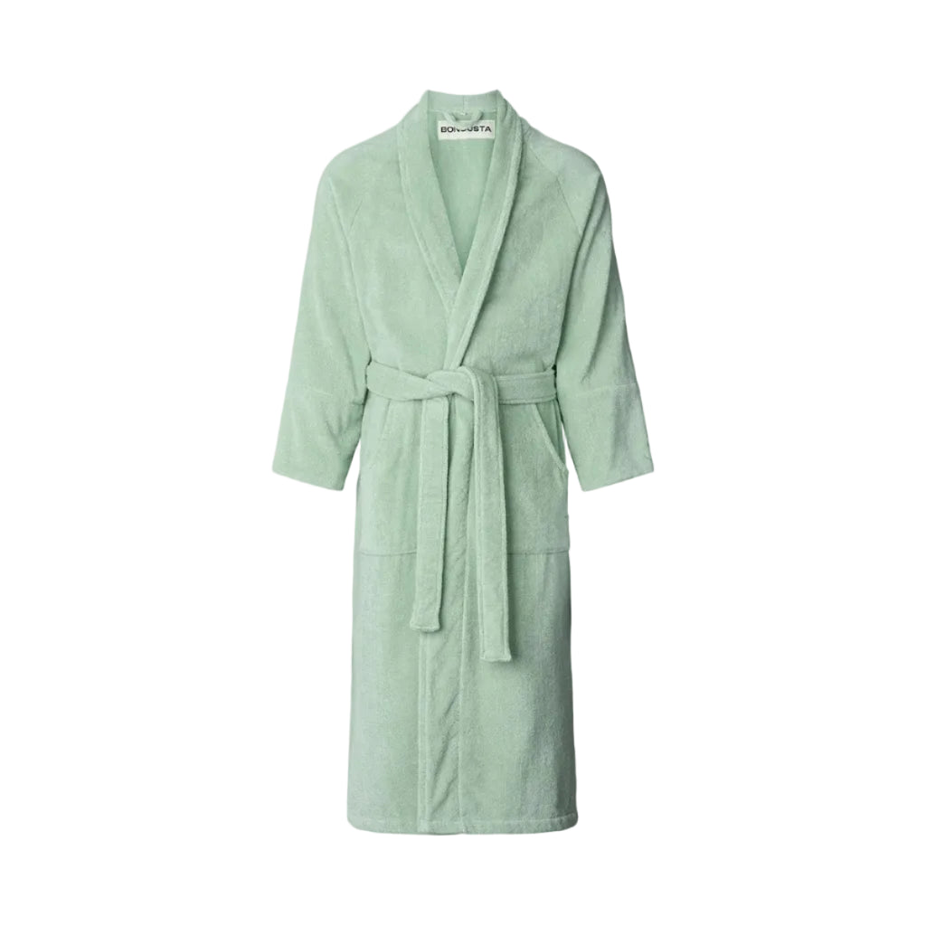 Naram Bathrobe, Silver/Sage