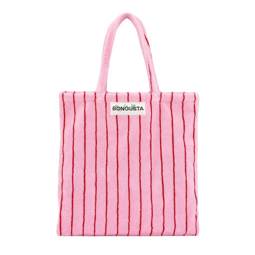 Naram Totebag, Baby Pink/ski patrol red
