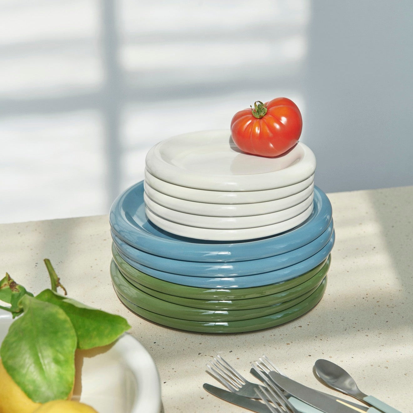 Barro Plate, 24cm, Off White, Set/2