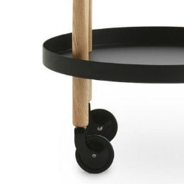 Block Table, Round, 45cm, Black