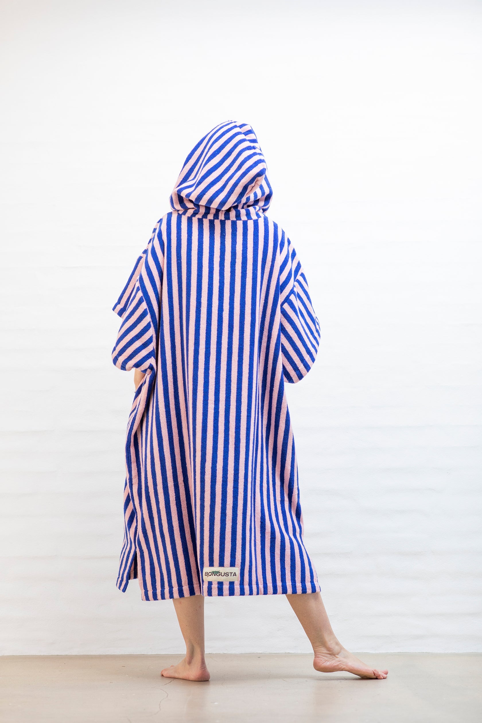 Naram Poncho, Blue/Rose