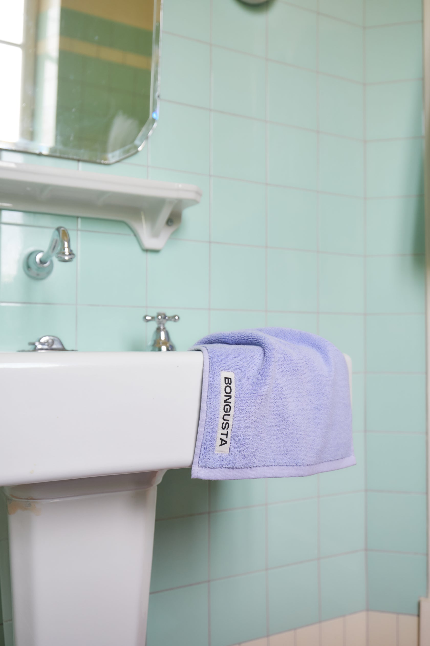 Naram Wash Cloth, Lavender Blue