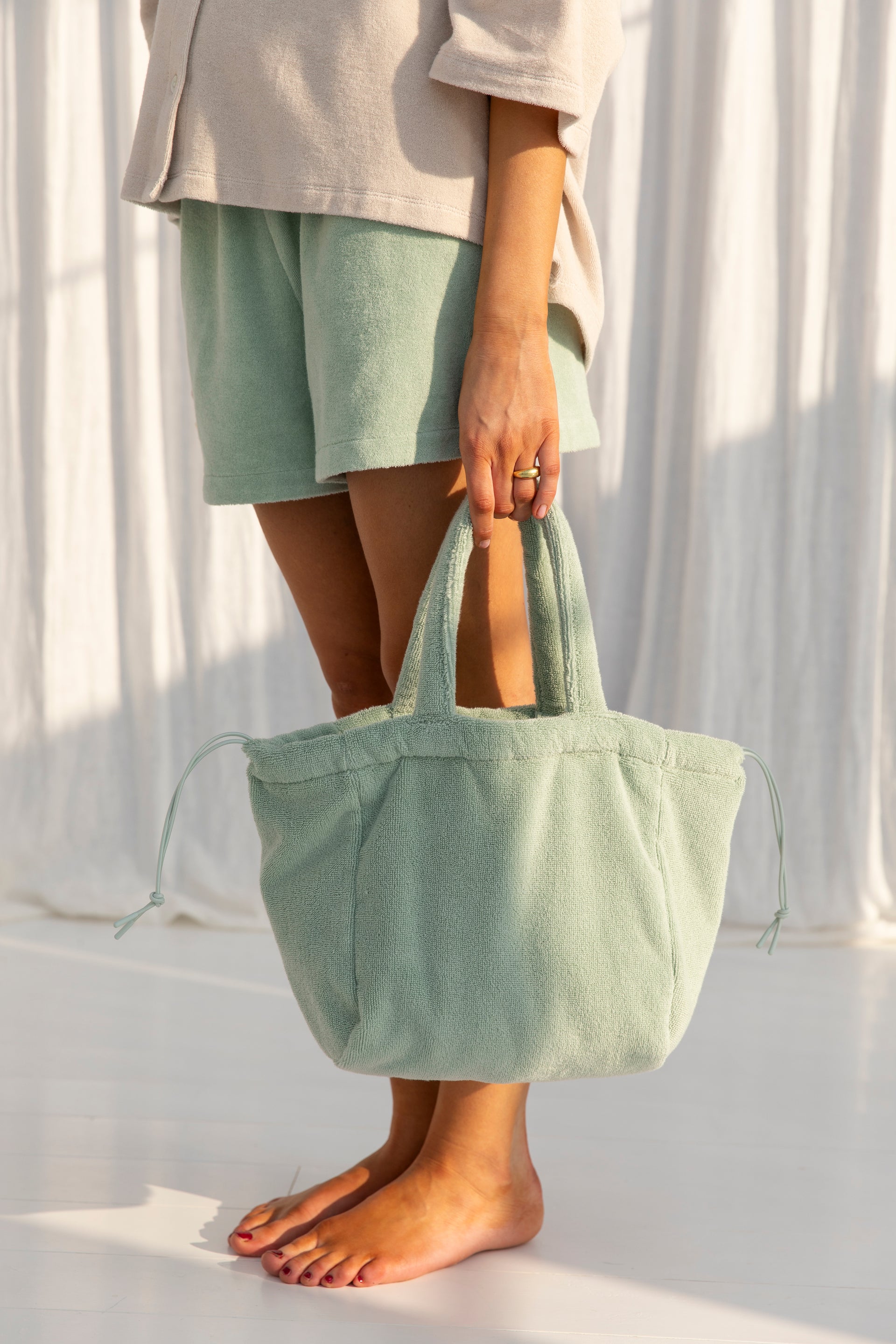 Naram Handbag, Silver Sage