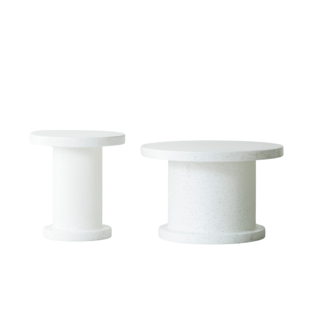 Bit Coffee Table, White/White