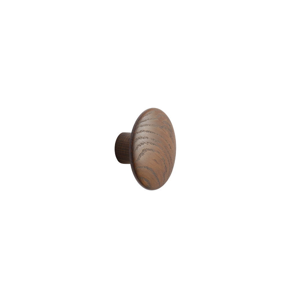 The Dots Single Small, Stained Dark Brown