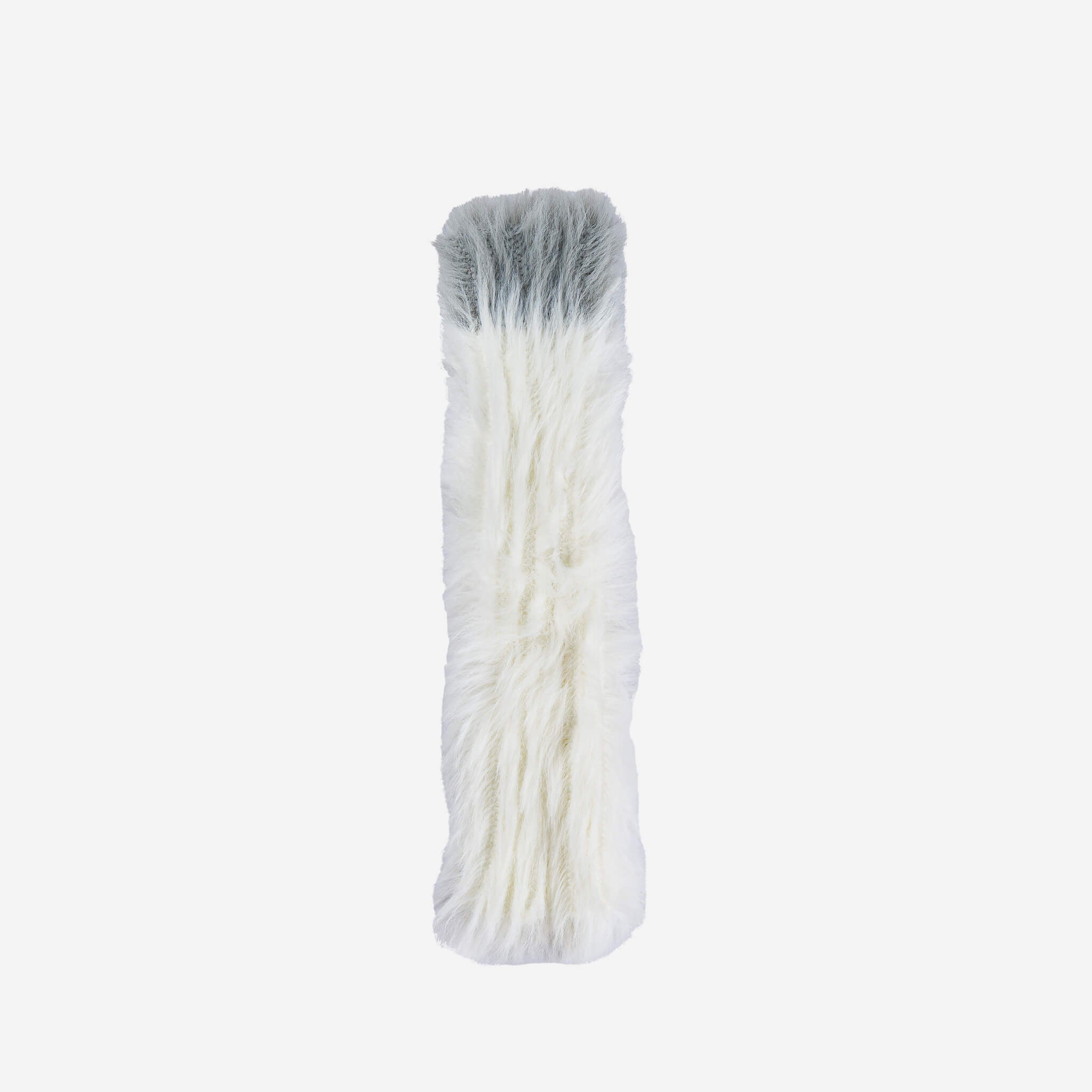 Faux Fur Bottle Sleeve, White