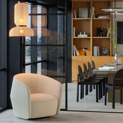 Fold Swivel Chair, Boli Bouclé