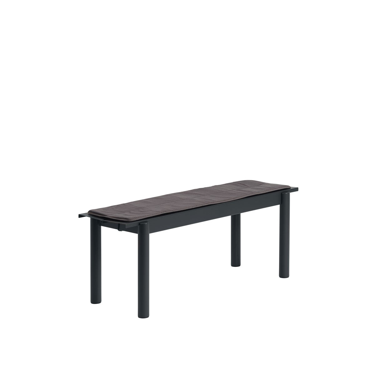 Linear Steel Bench Seat Pad, Grey, 110cm
